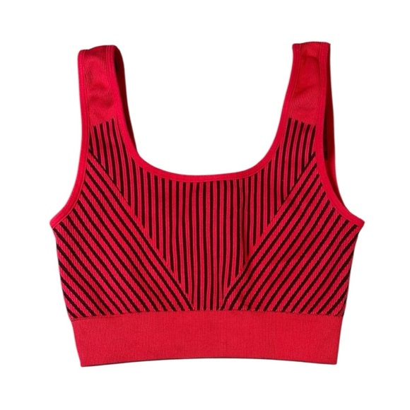 Fabletics Red and Black Striped Sports Bra XS - Picture 5 of 5